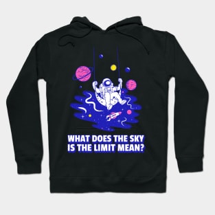 Astronaut swinging on the moon Hoodie